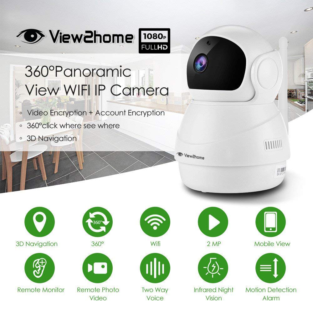 กล้อง IP Panoramic VIEW2HOME HD-06 (2MP) Two-Way Audio